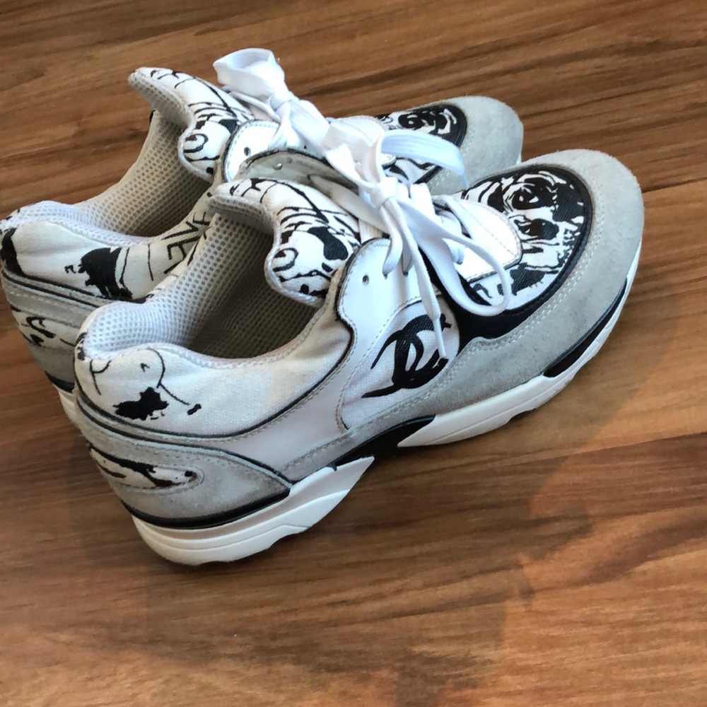 Chanel Calfskin White & Black